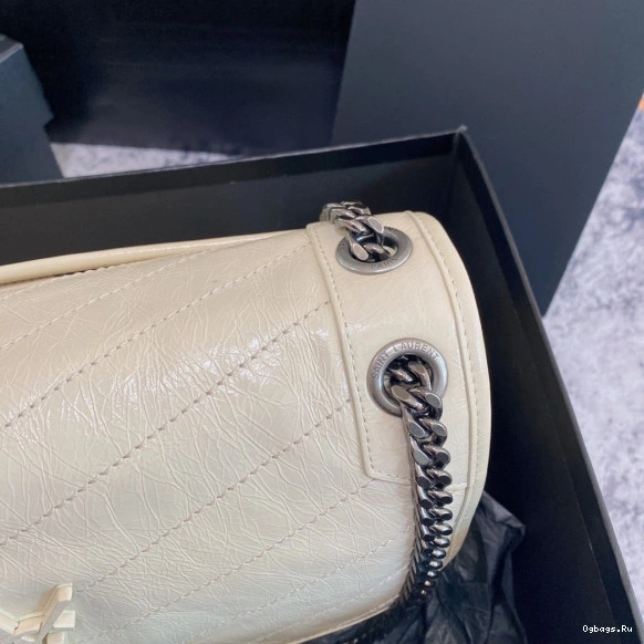 YSL LEATHER-28*20*8CM NIKI MEDIUM IN VINTAGE 0707